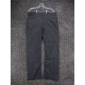 PrAna Pants Mens 36x31 (Tag 36x32) Gray Slim Brion Performance Chino Stretch UPF